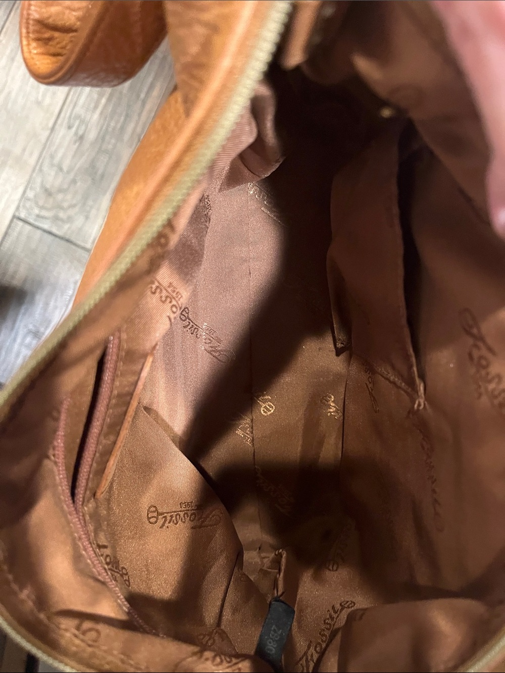 Fossil 75082 Vintage Brown Pebbled Leather shoulder bag. - Picture 5 of 8